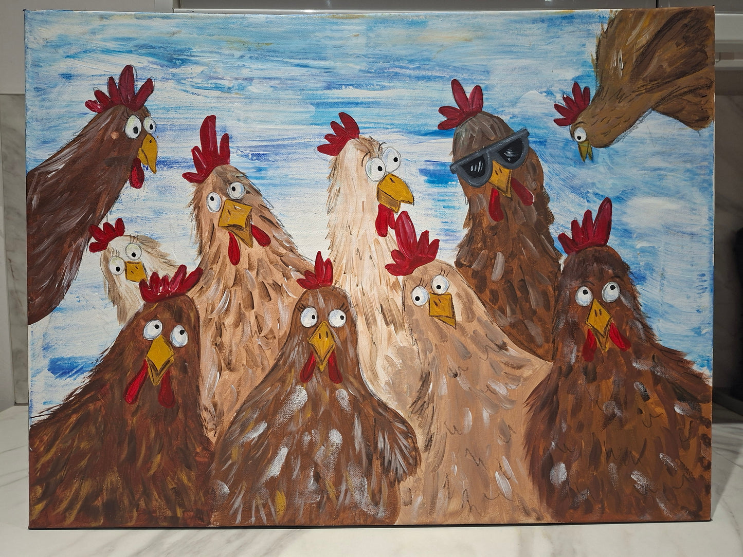 How to paint chickens (and other characters) 4 hour workshop- Sat 26th September 10.30-2.30