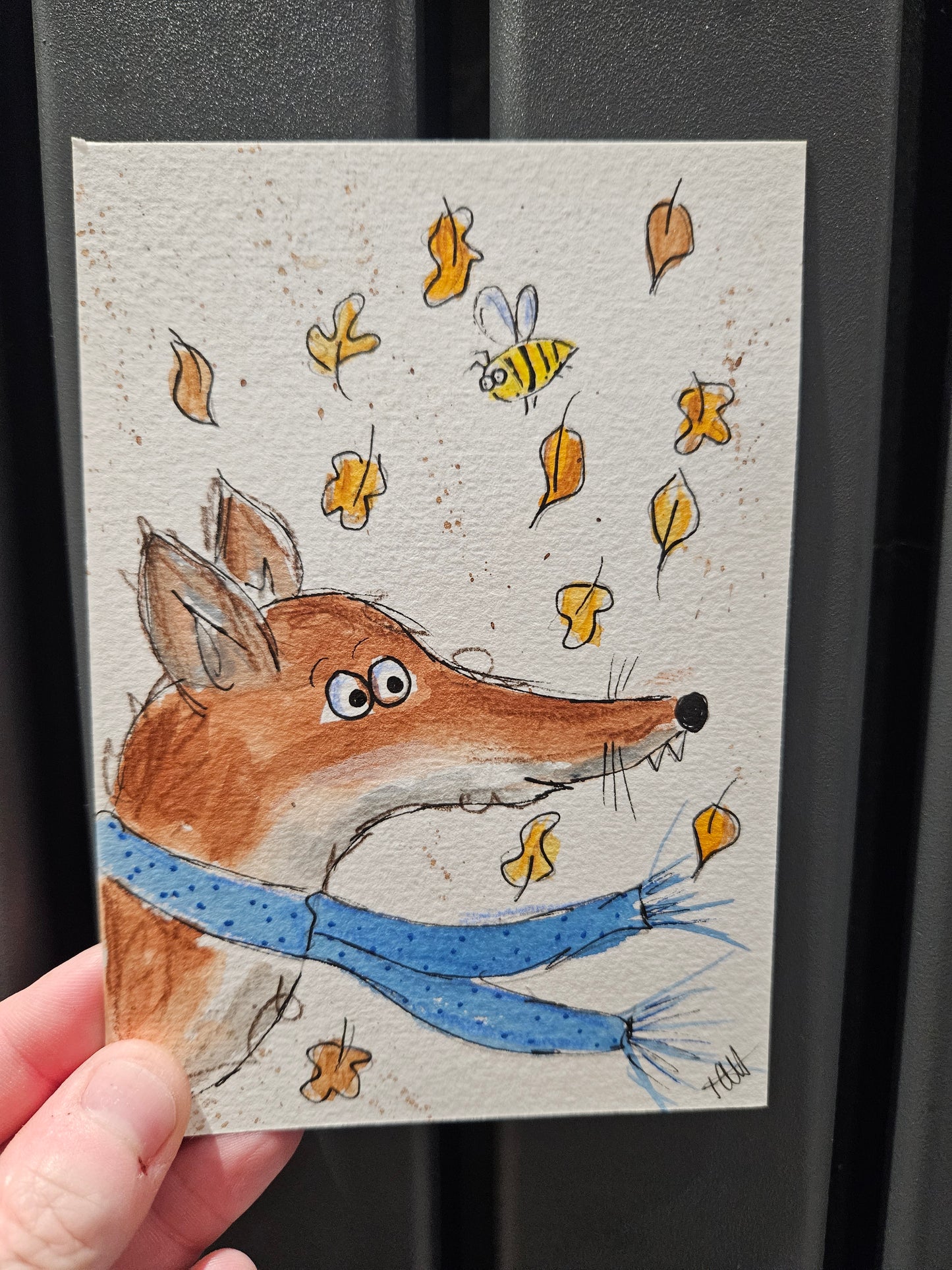 Autumn fox illustration