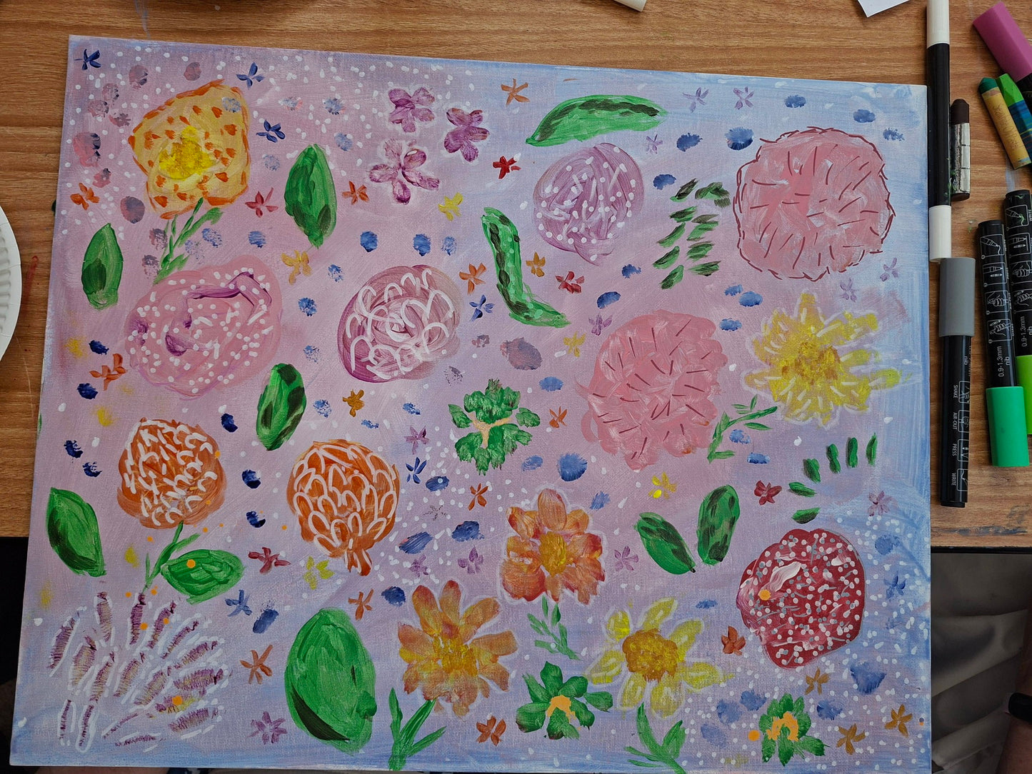 Confidence with paint (Florals) workshop- Sat 25th July 10.30-12.30