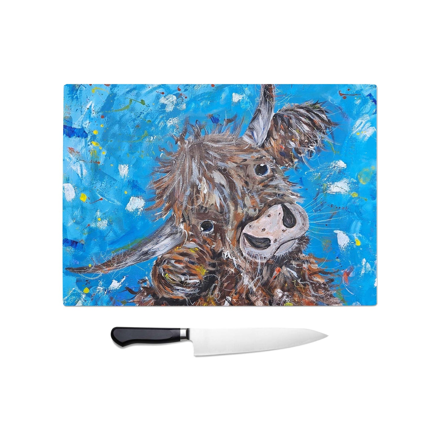 Highland cow- Henry chopping board / Worktop saver