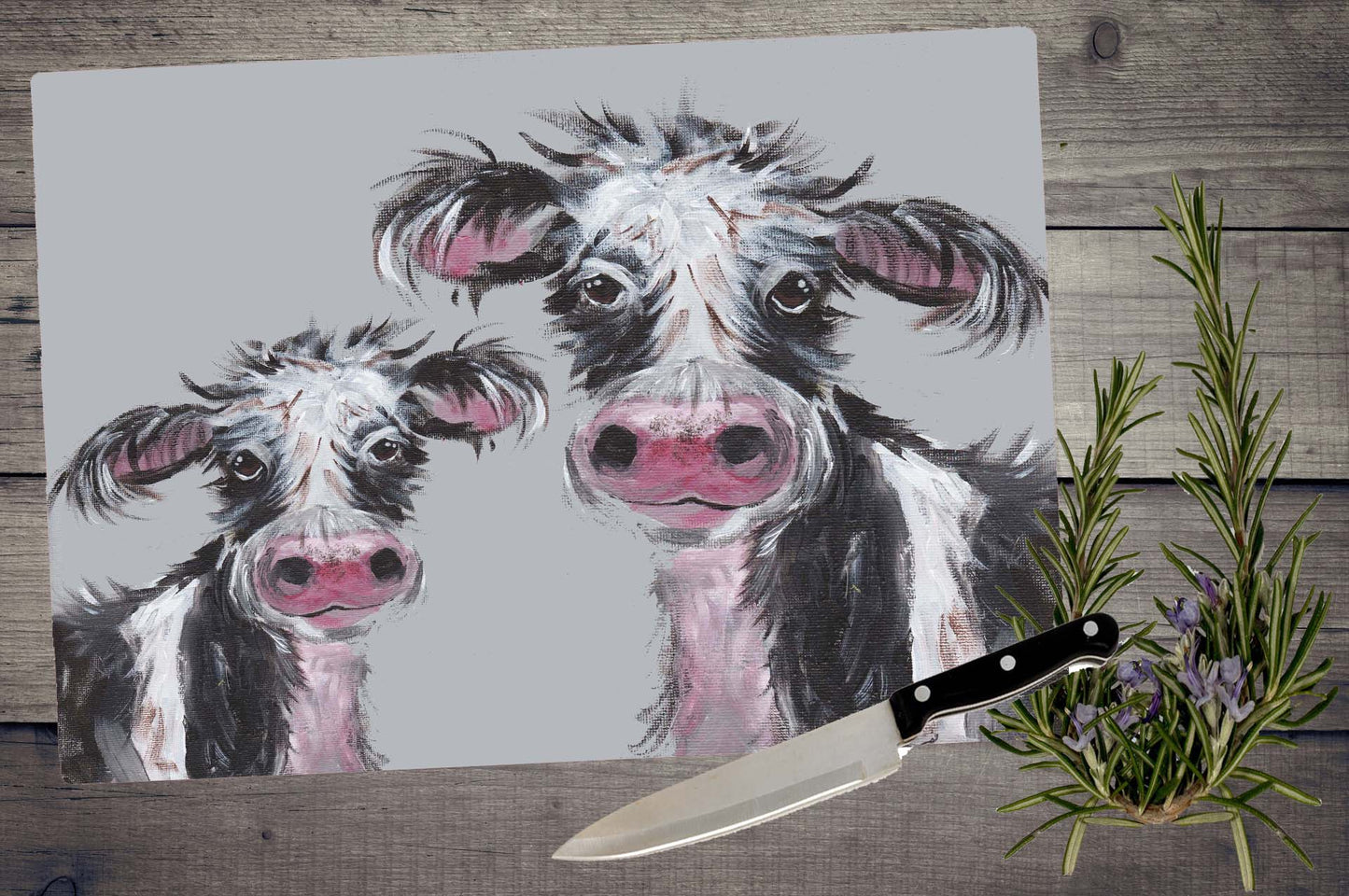 Malcolm cow chopping board / Worktop saver