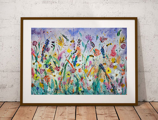 Abstract bee fine art print
