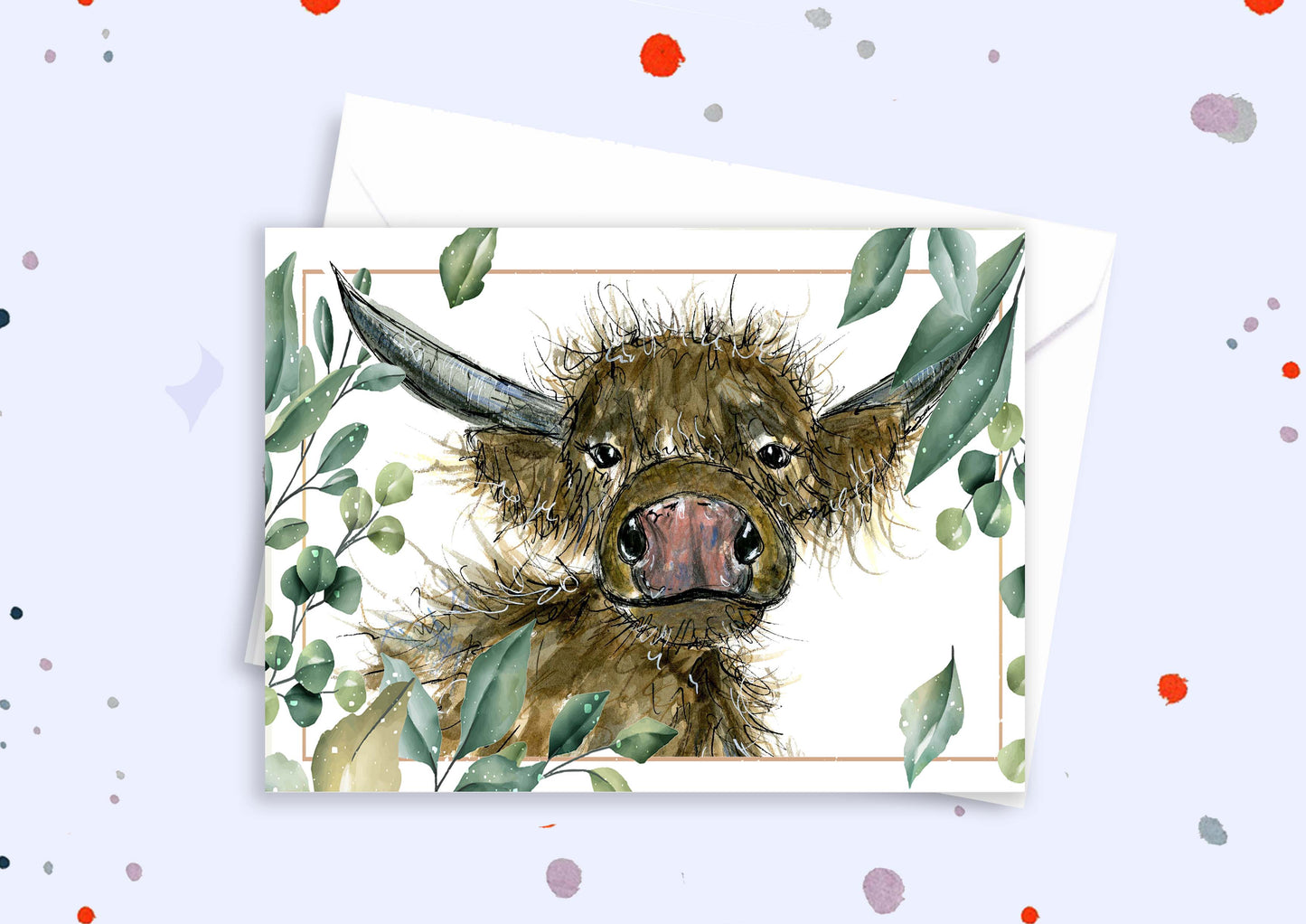 Blank A5 greetings card