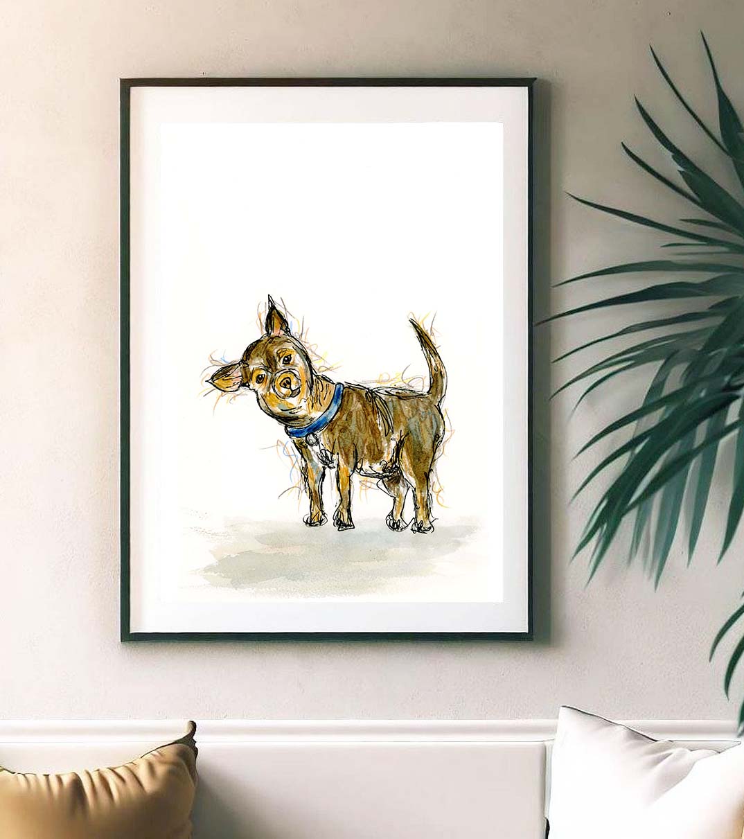Chippy chihuahua fine art print