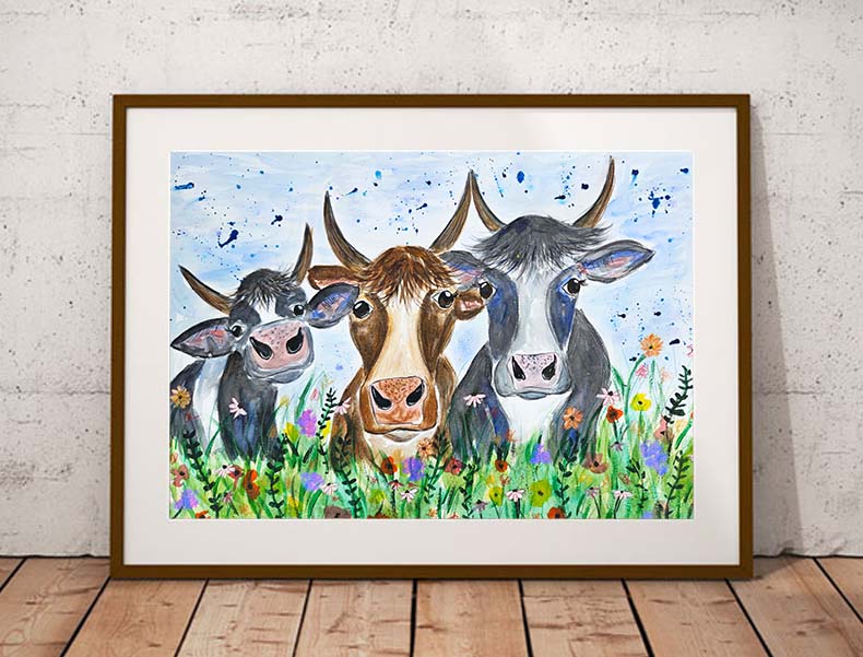 Cows fine art print