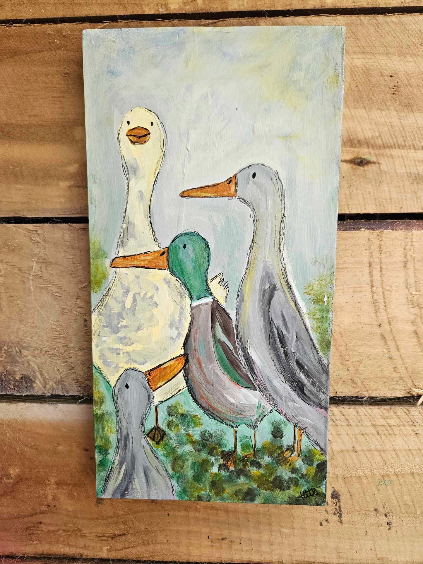 *NEW* - Ducks wooden wall art