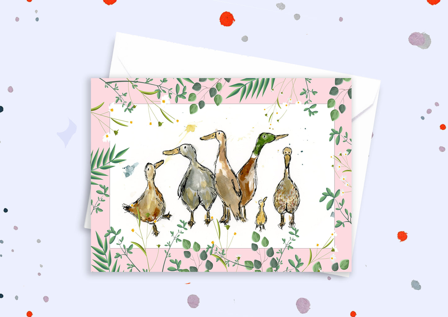 Blank A5 greetings card