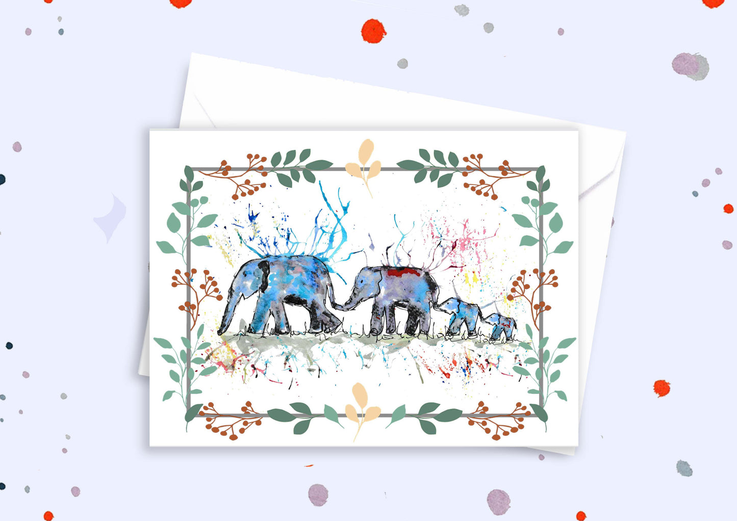 Blank A5 greetings card
