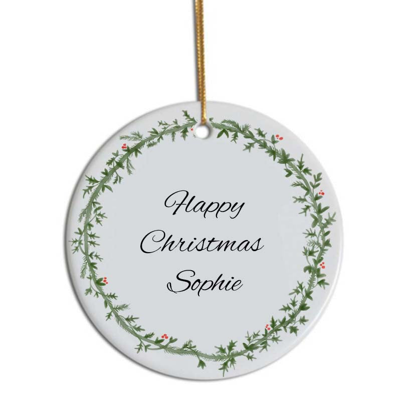 Buttons highland cow Christmas tree decoration