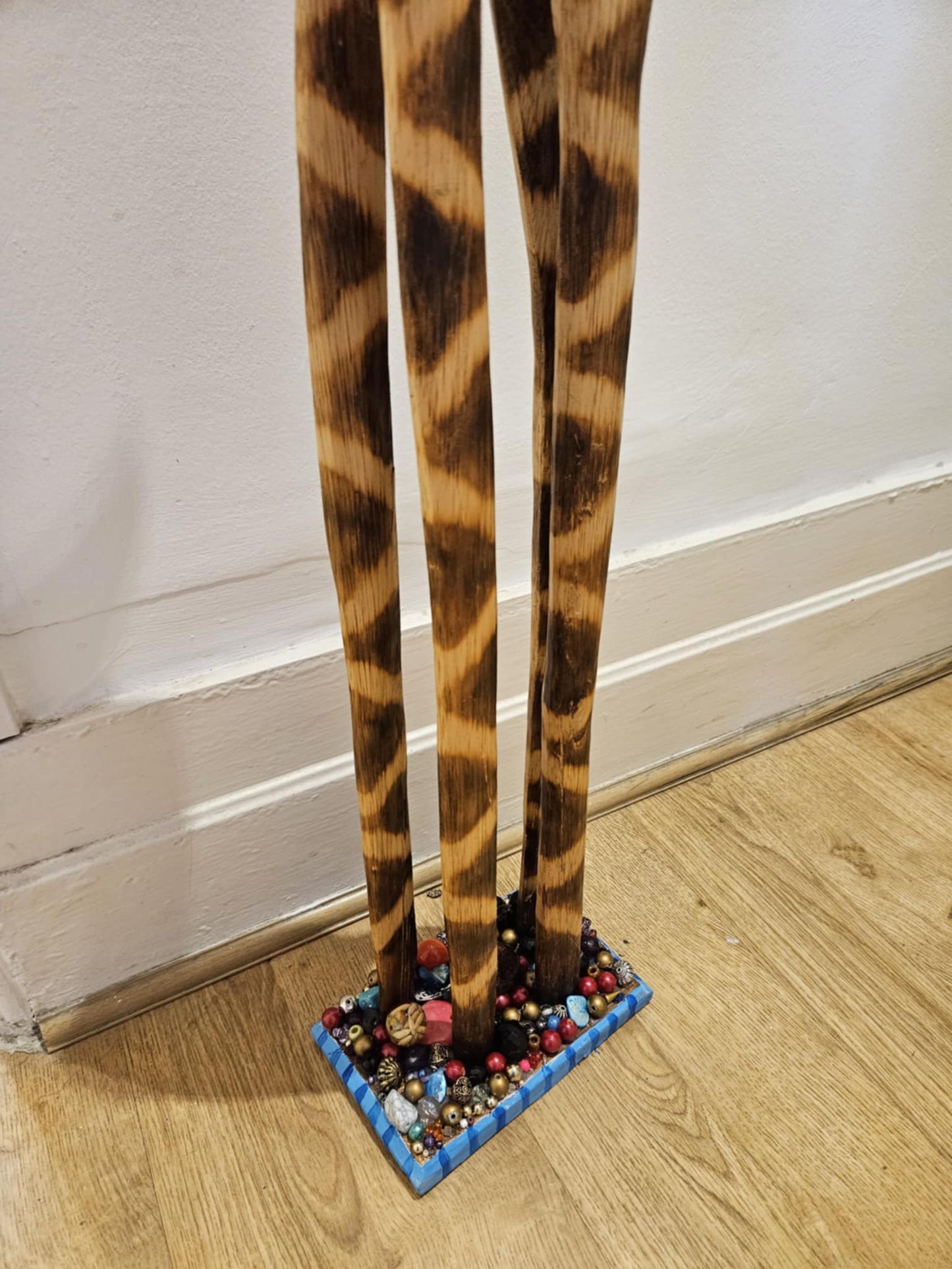 Giraffe wooden ornament - 3ft tall!
