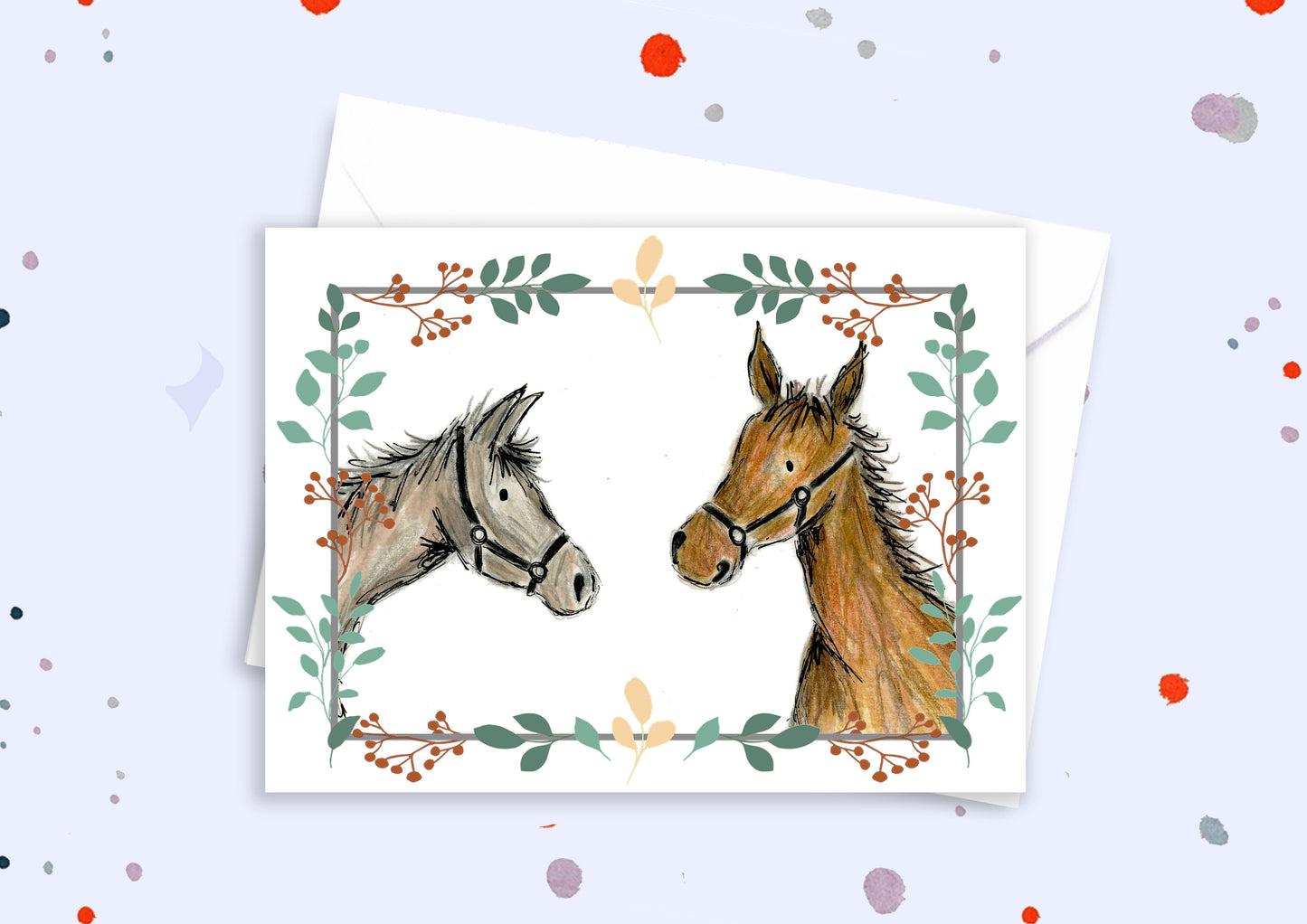 Blank A5 greetings card