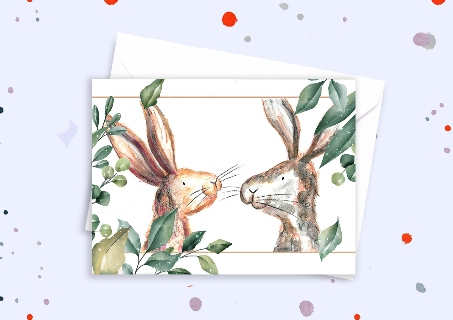 Blank A5 greetings card