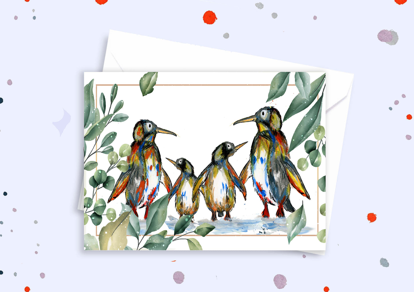 Blank A5 greetings card
