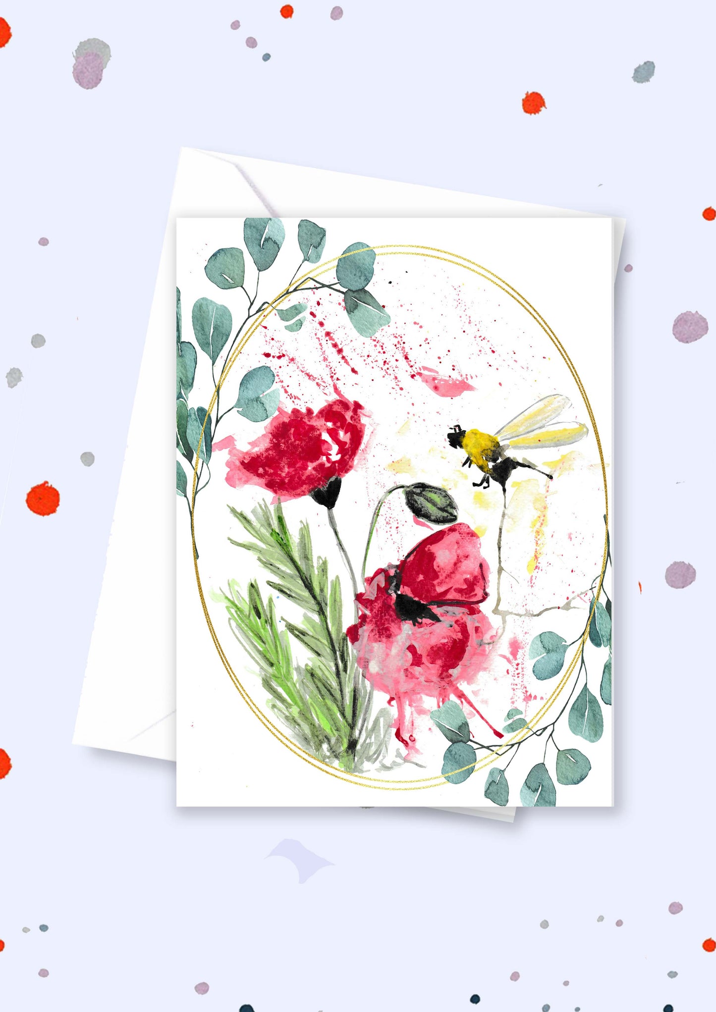 Blank A5 greetings card