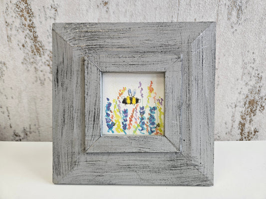 Mini watercolour bee original (A)