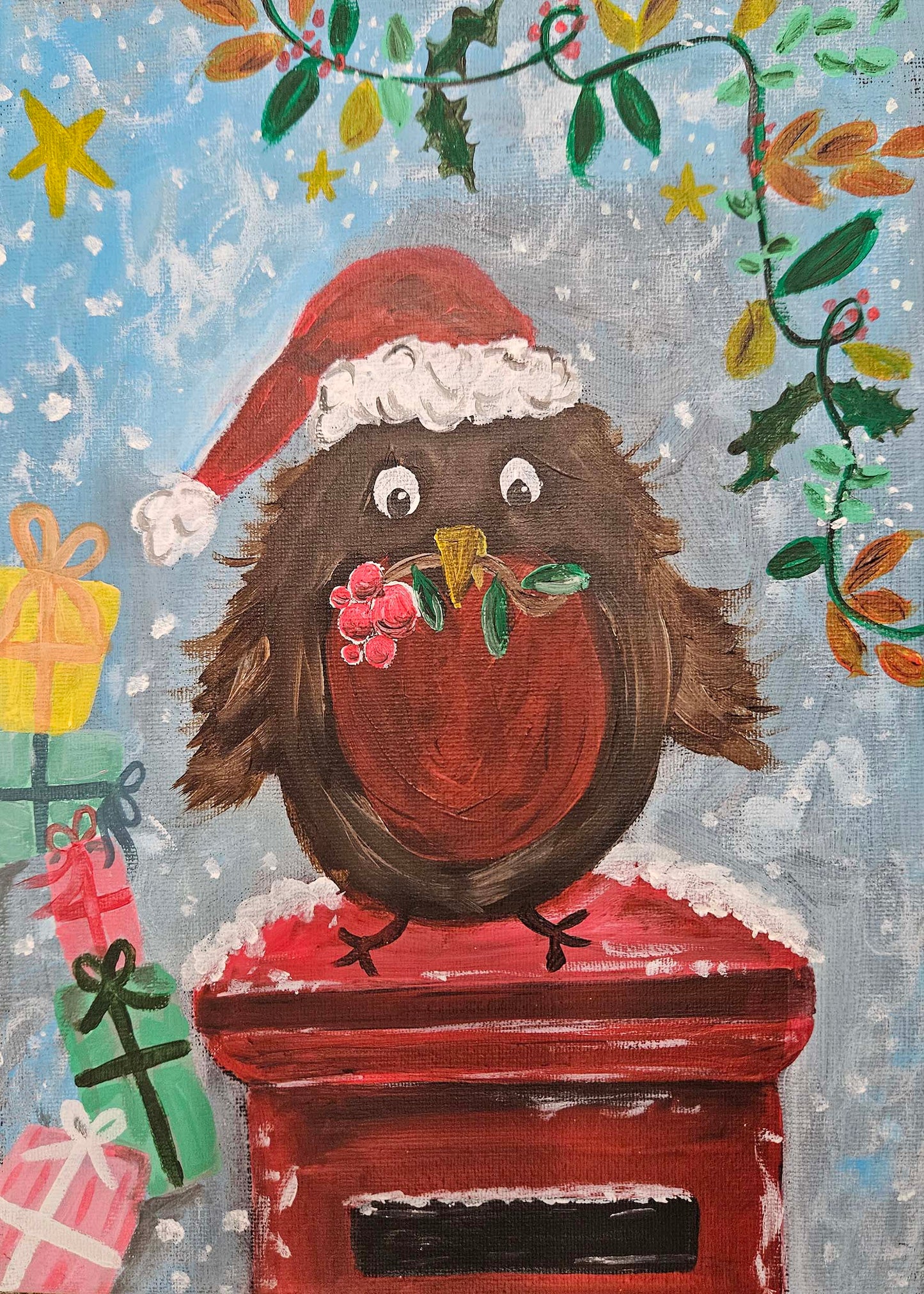 How to paint a Christmas robin workshop- CONWY - Sun 23rd Nov