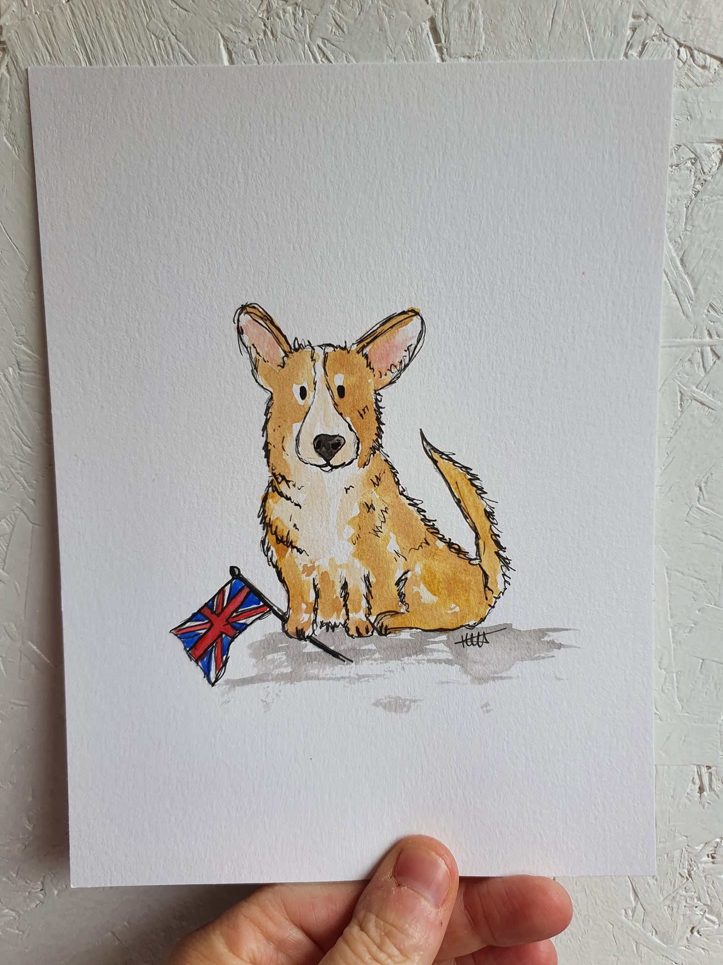 Corgi original illustration