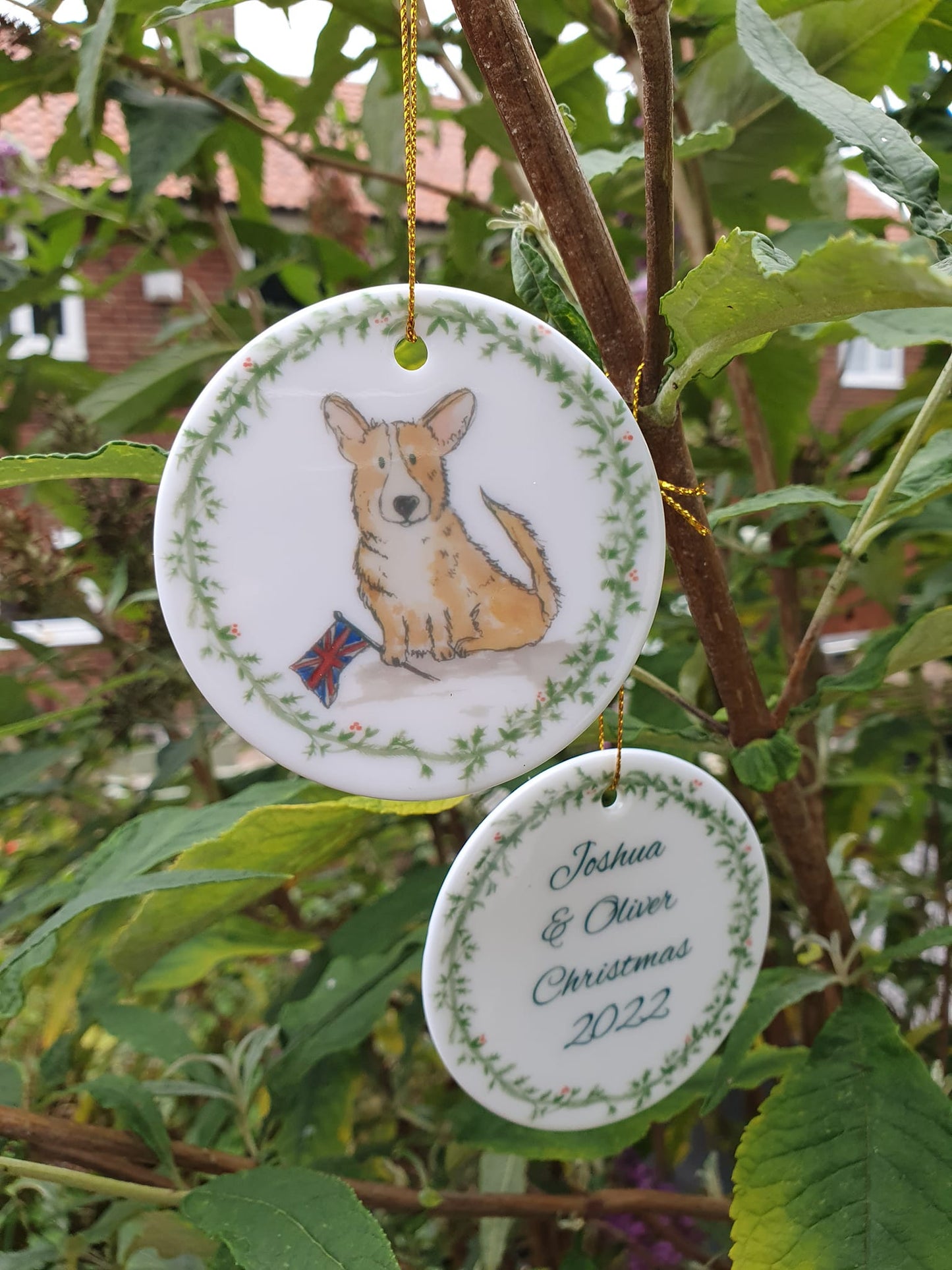 Corgi Christmas tree decoration
