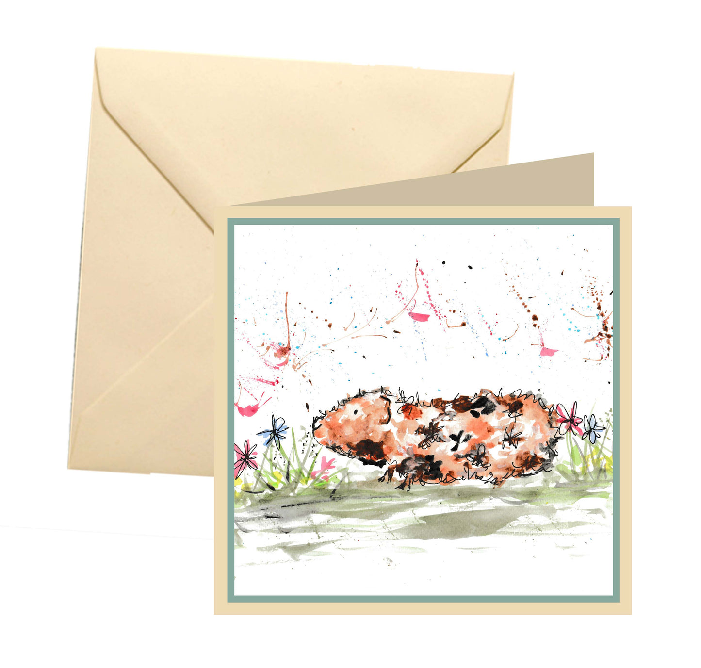 Guinea pig blank card