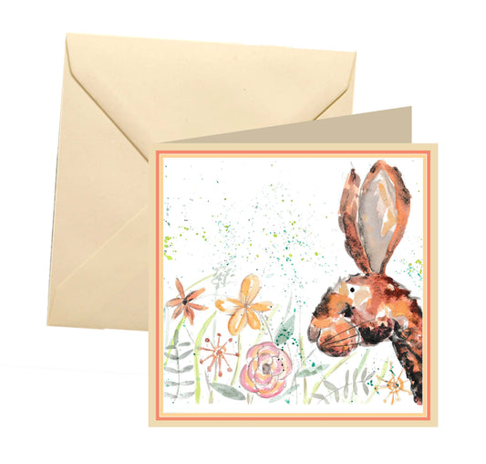 Mildred rabbit blank card