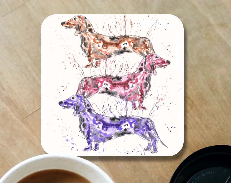 Dachshunds coaster