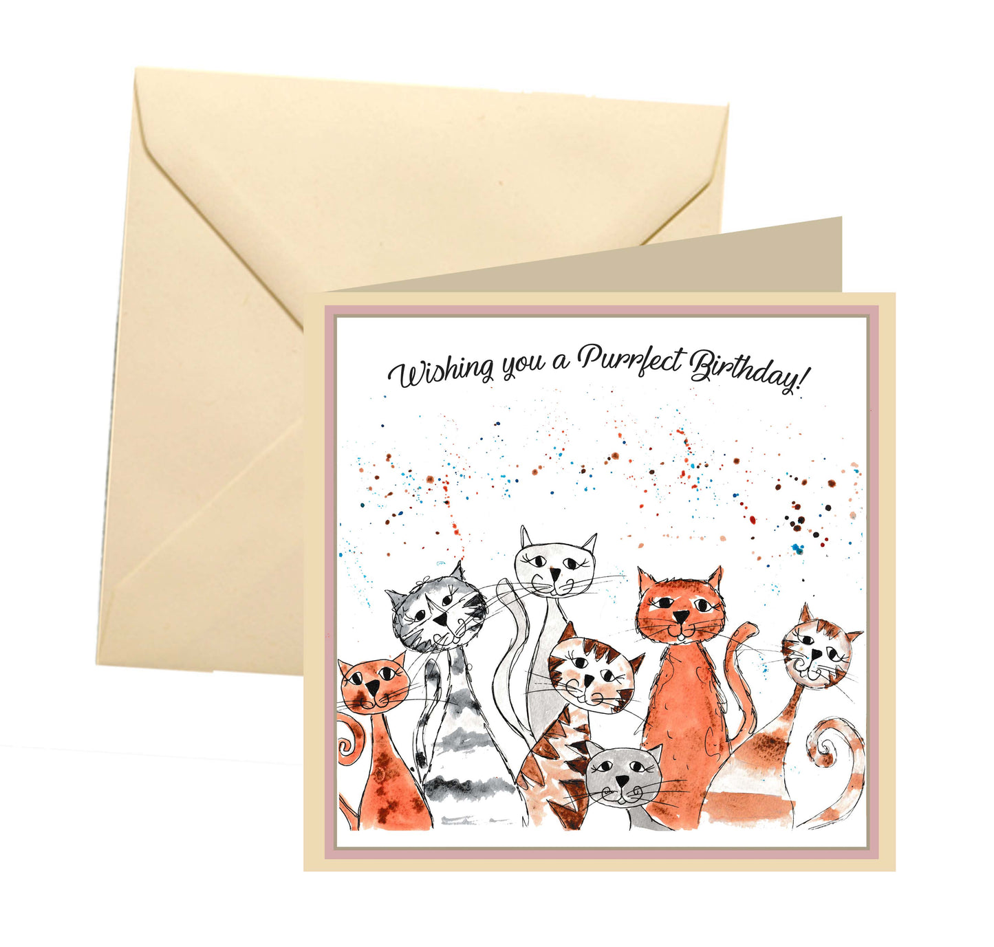 Cat birthday card