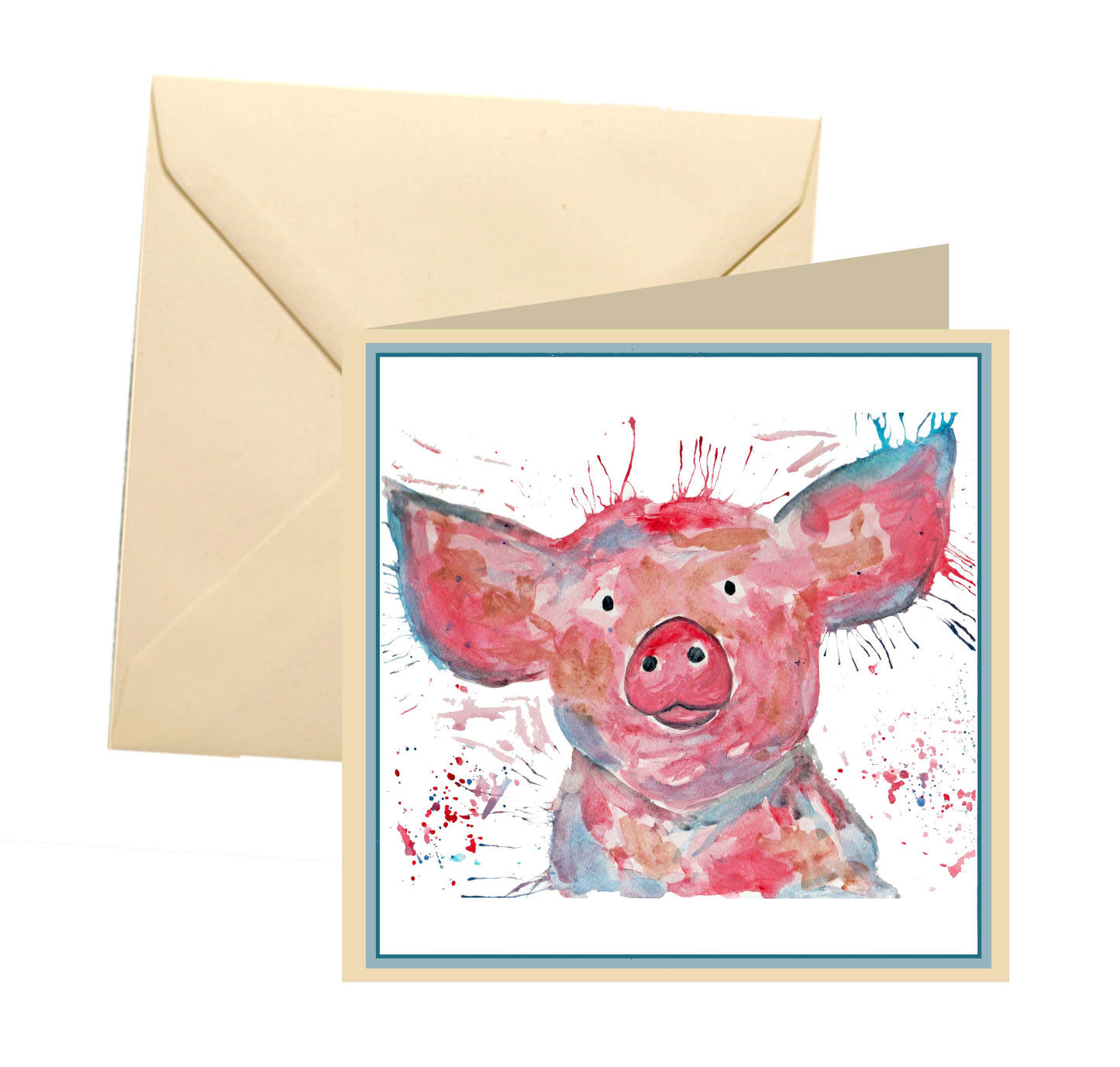 Pig blank card