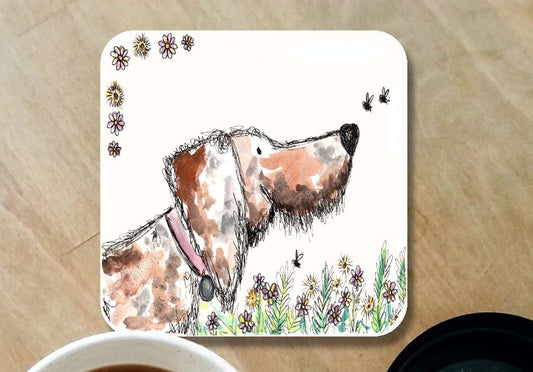 Dexter dog coaster