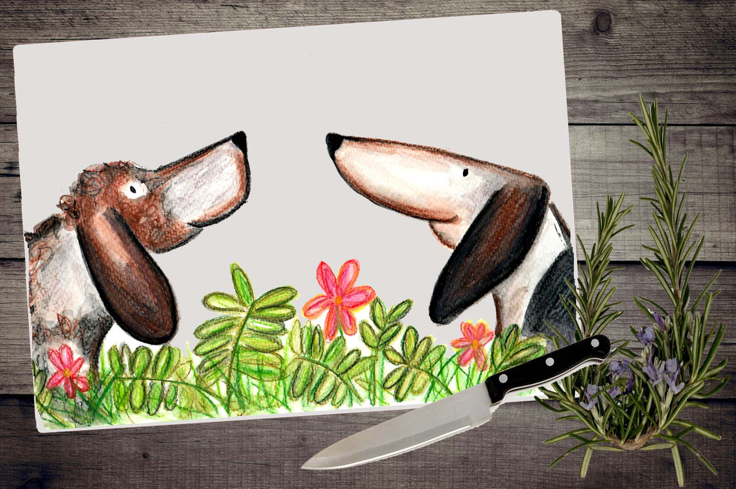 Dylan and Isabelle chopping board / Worktop saver