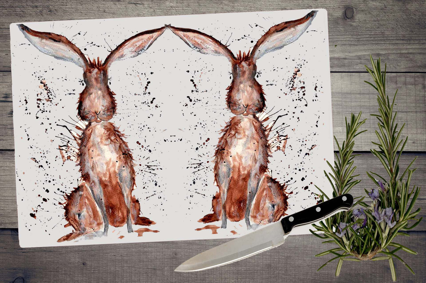 Harris hare chopping board / Worktop saver