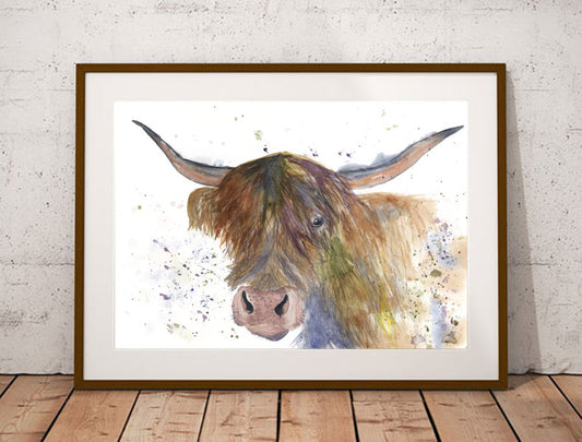 Highland cow fine art print