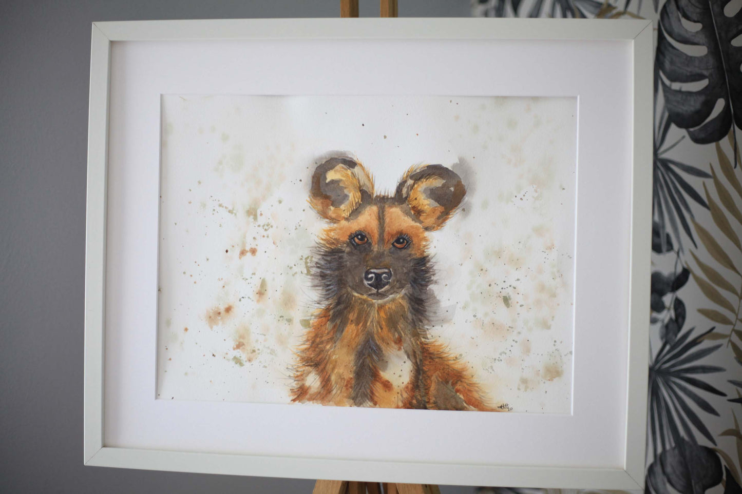 Original painting 'African painted dog'