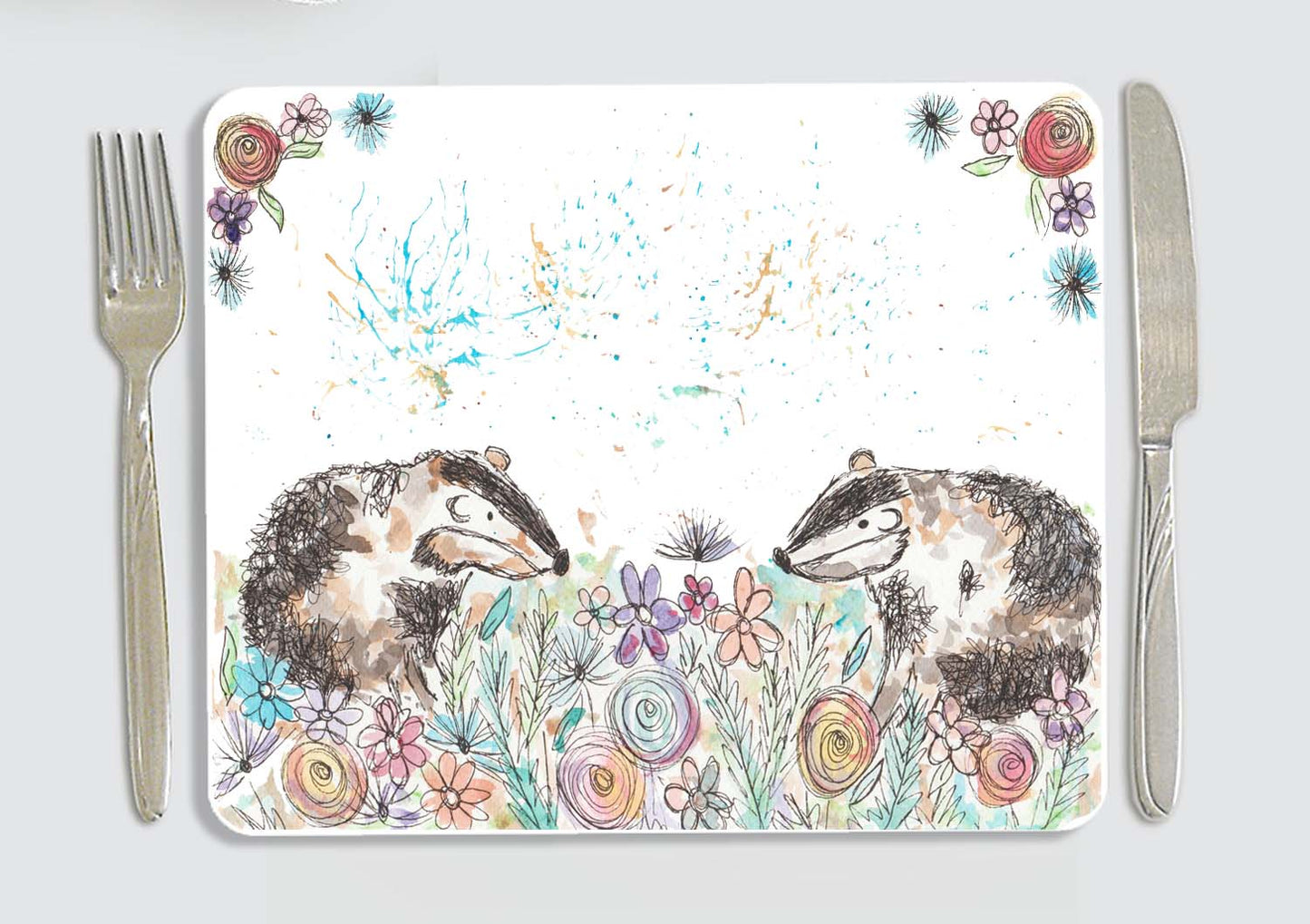 Badger placemat