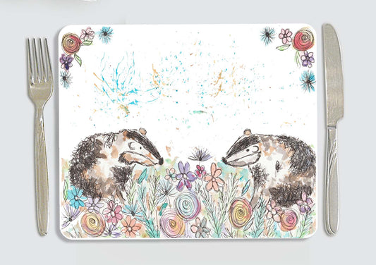 Badger placemat