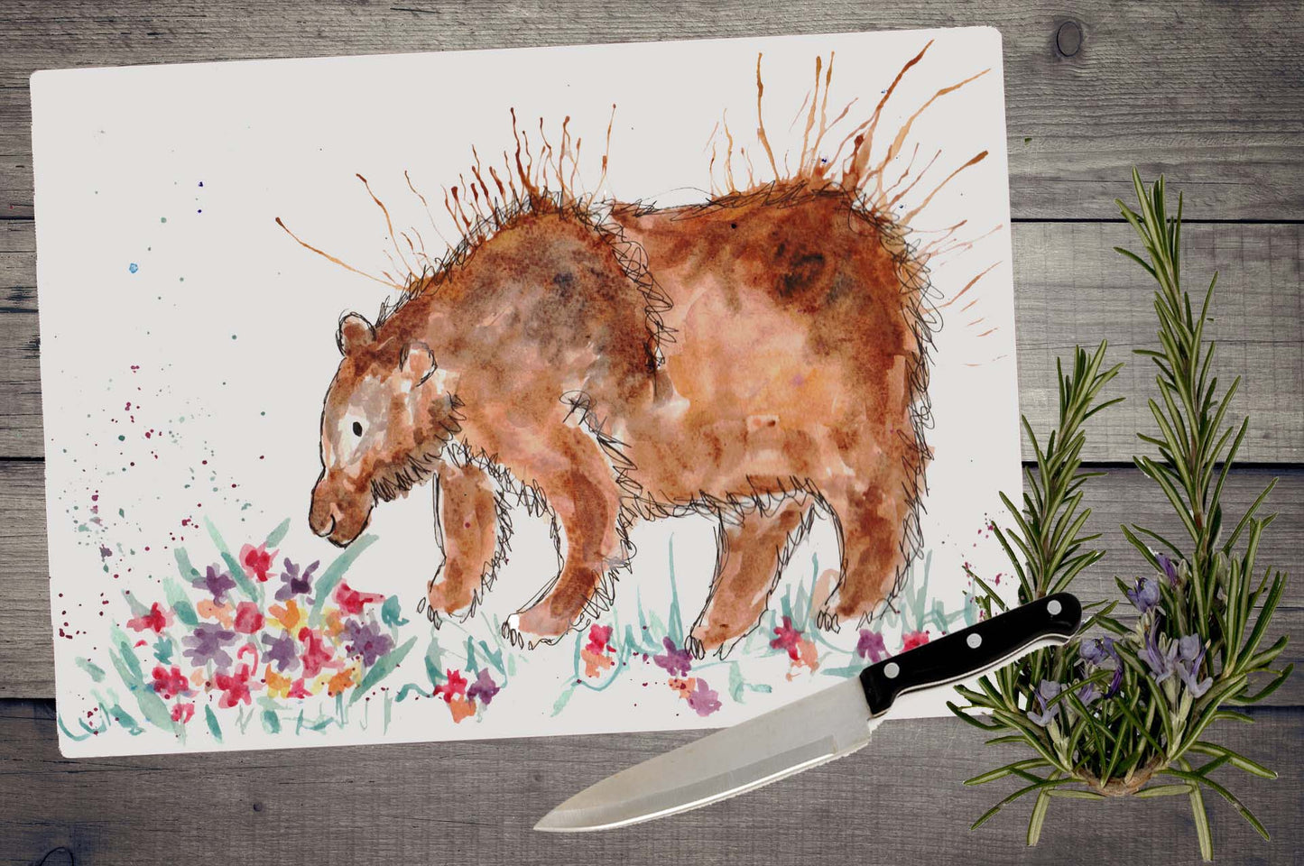 Bear chopping board / Worktop saver