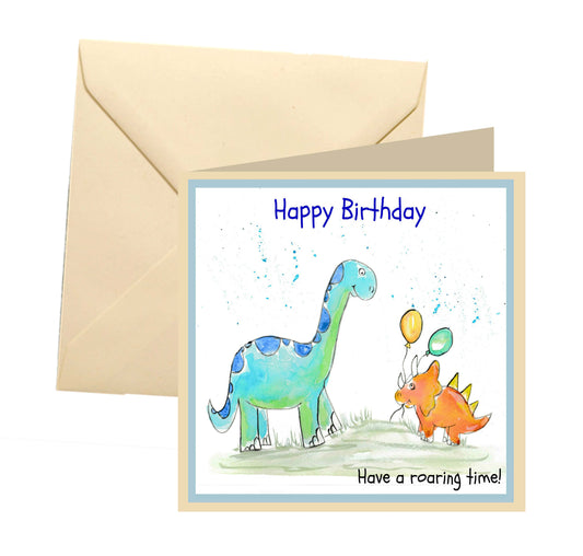 Dinosaur birthday card