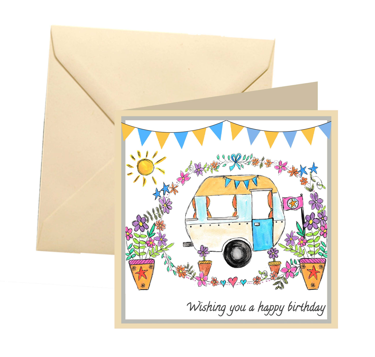 Caravan birthday card