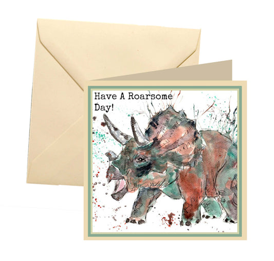 Dinosaur birthday card