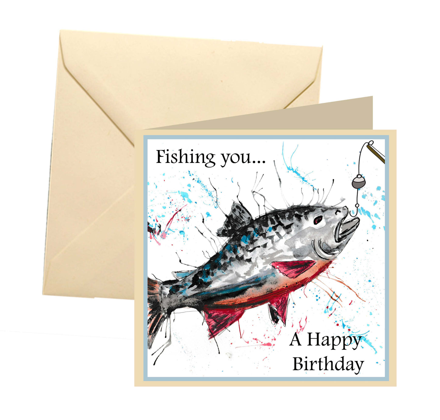 Fishing birthday card