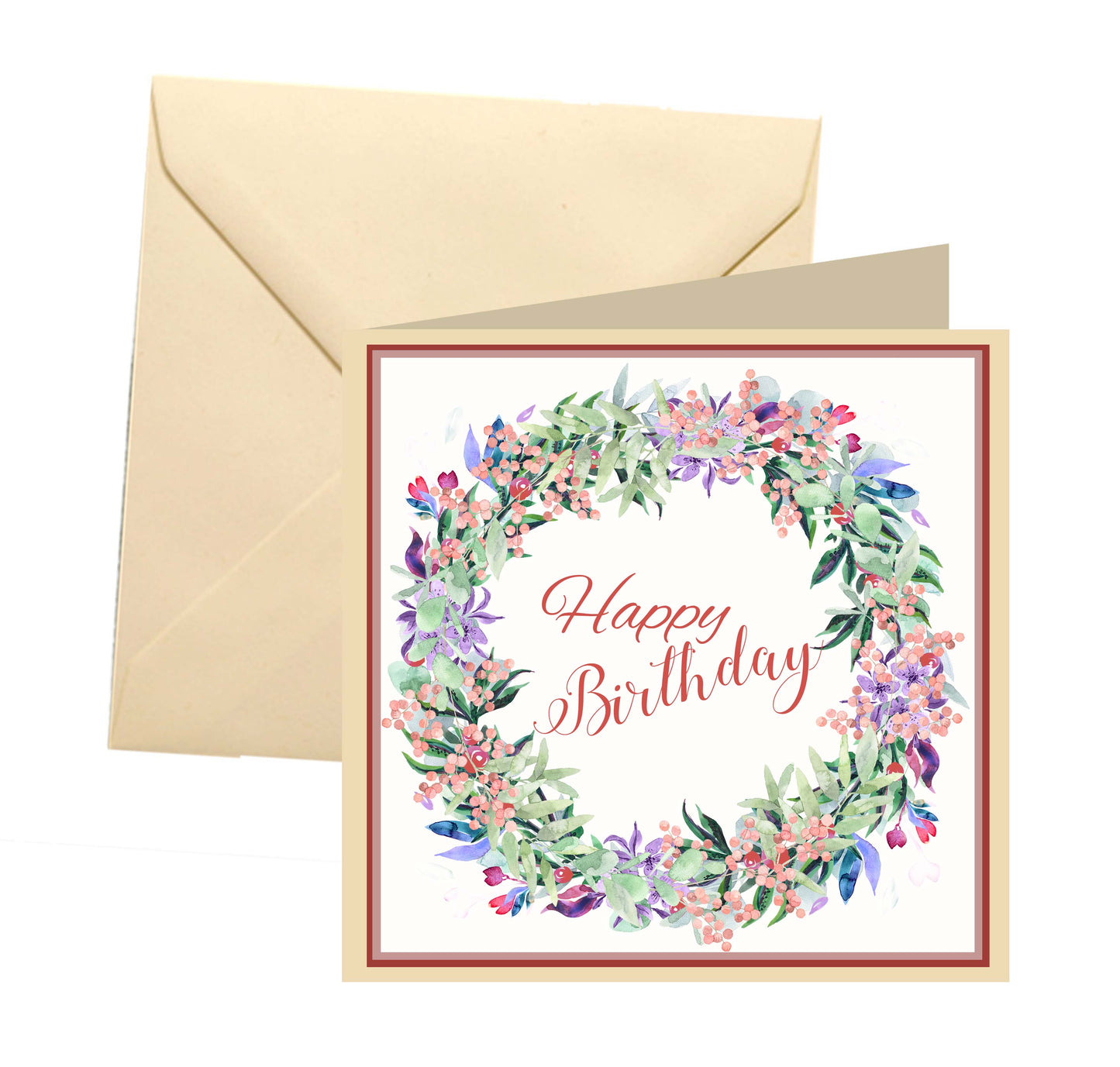 Floral birthday card