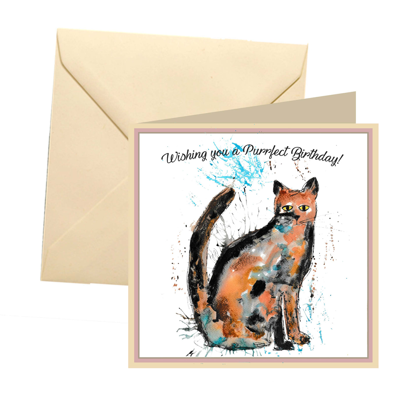 Cat birthday card