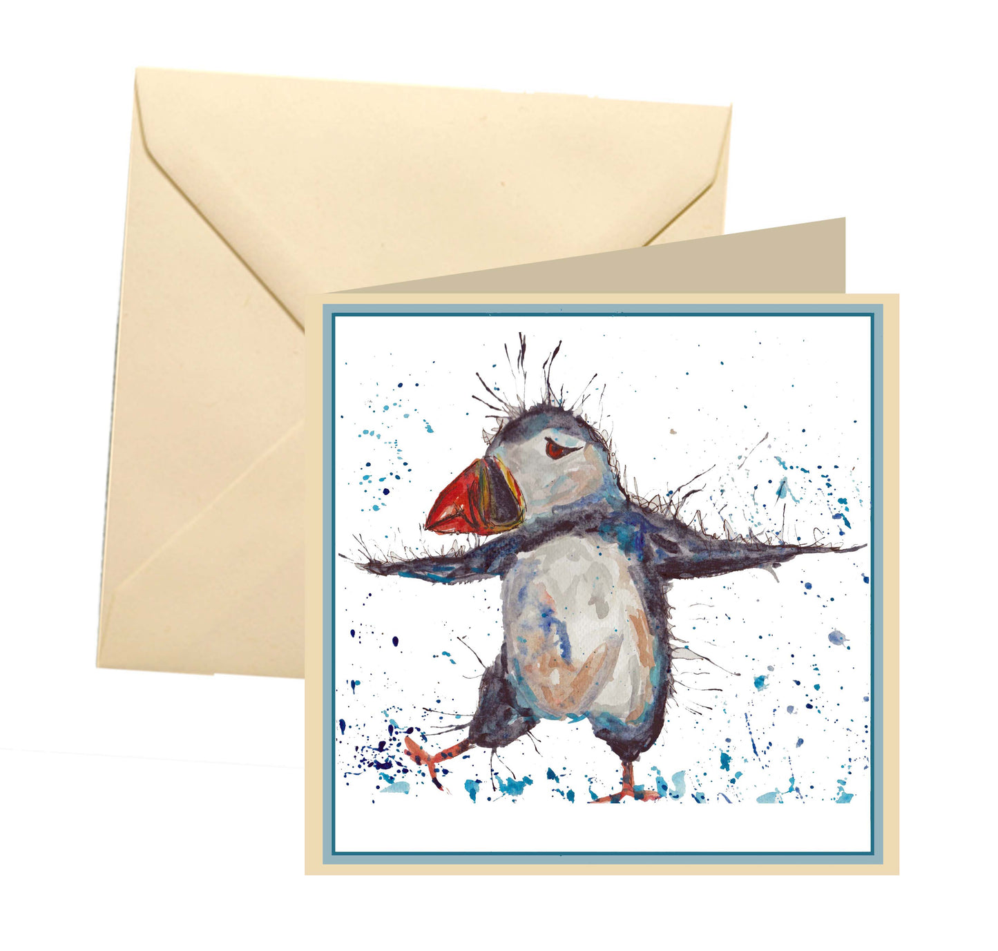 Puffin blank card