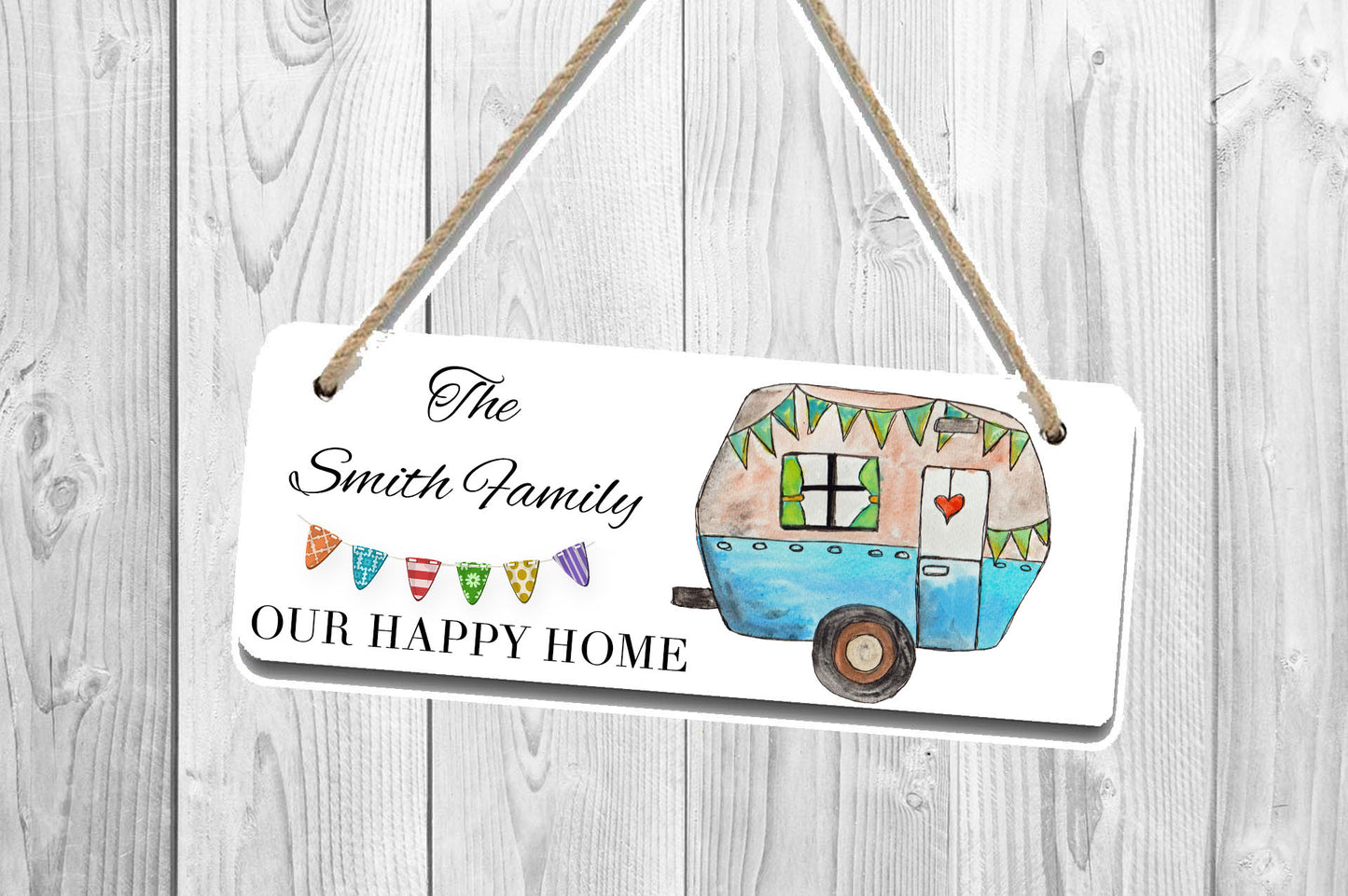 Caravan sign - personalised