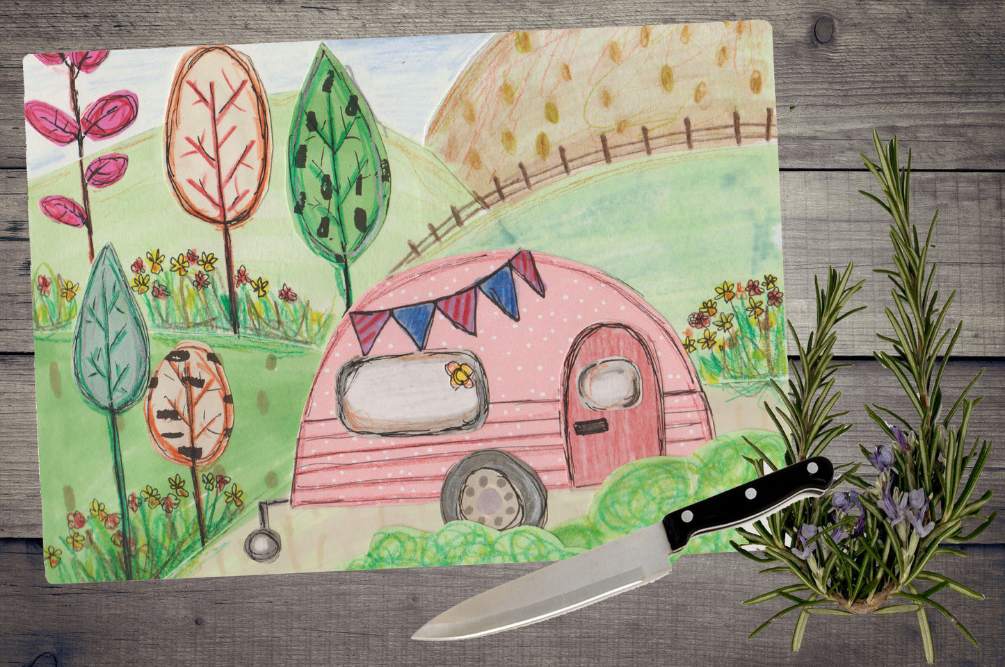 Caravan chopping board / Worktop saver