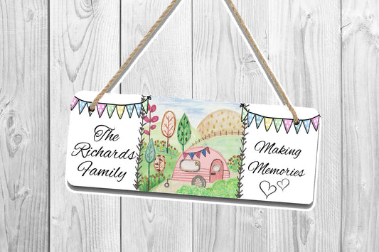 Caravan sign - personalised