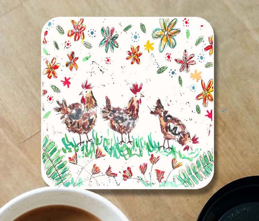 Hens coaster