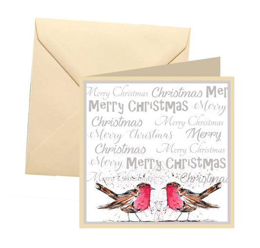 Robin Christmas card