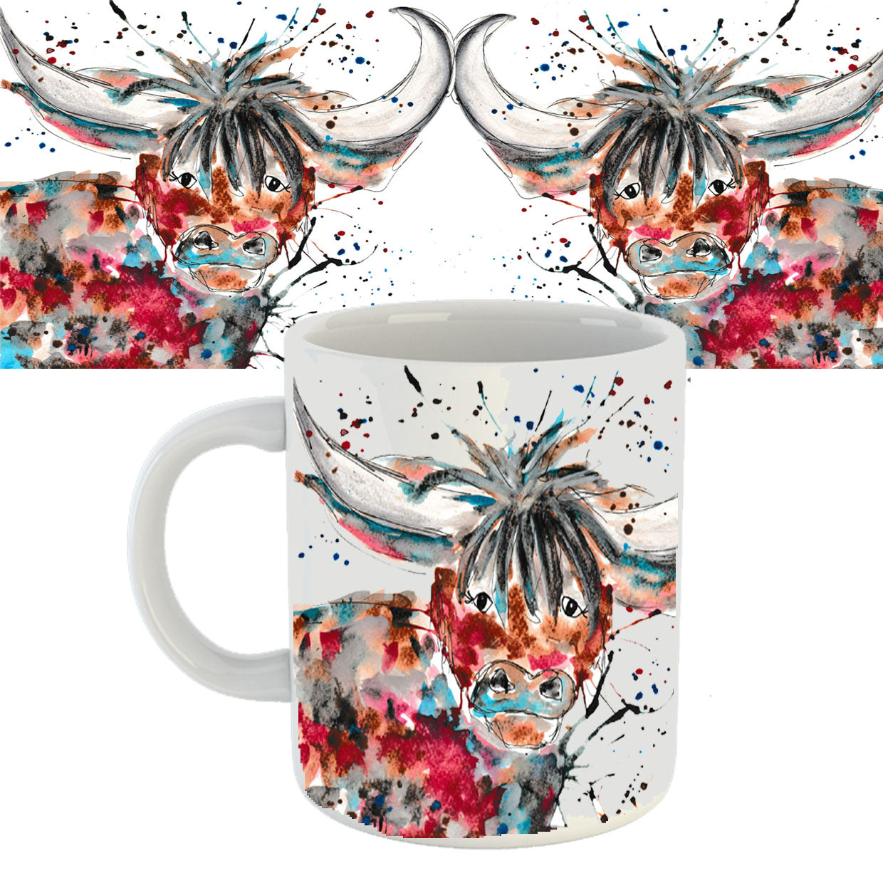 Clarice highland cow mug