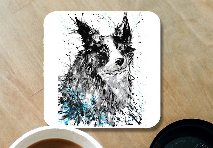 Border collie coaster