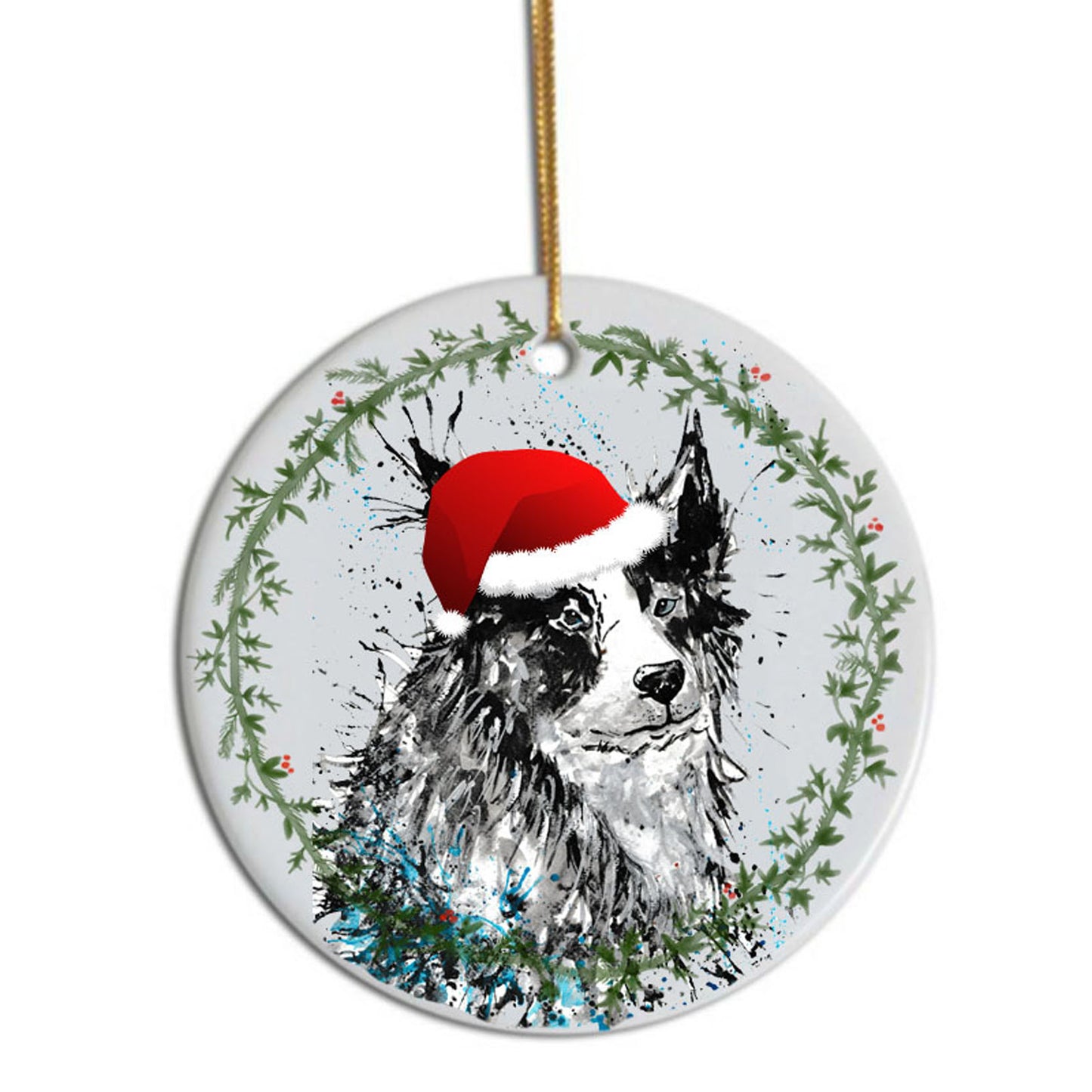 Collie Christmas tree decoration